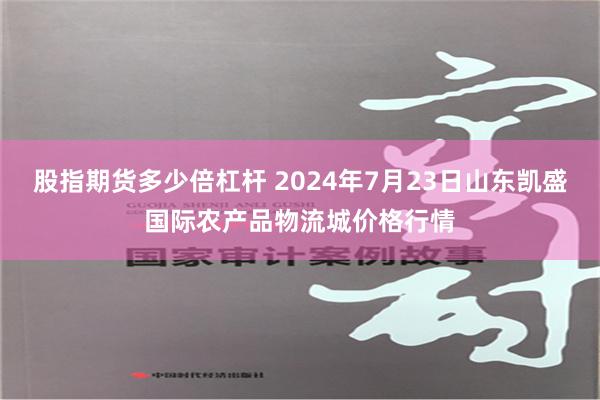 股指期货多少倍杠杆 2024年7月23日山东凯盛国际农产品物流城价格行情