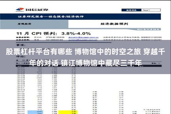 股票杠杆平台有哪些 博物馆中的时空之旅 穿越千年的对话 镇江博物馆中藏尽三千年